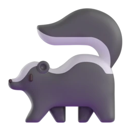 Skunk animated emoji
