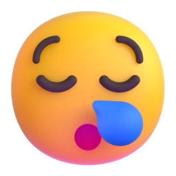 Sleepy face animated emoji
