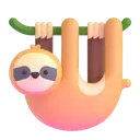 Sloth 3D animated emoji