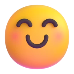 Smiling face with smiling eyes animated emoji