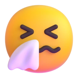Sneezing face animated emoji