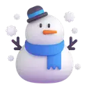 Snowman 3D animated emoji