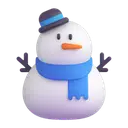 Snowman without snow 3D animated emoji