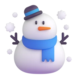 Snowman animated emoji