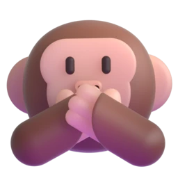 Speak-no-evil monkey animated emoji