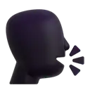 Speaking head 3D animated emoji