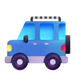 Sport utility vehicle animated emoji