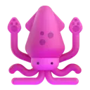 Squid 3D animated emoji