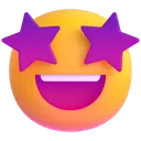 Star-struck 3D animated emoji