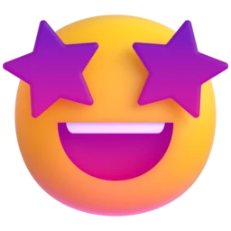 Star-struck animated emoji