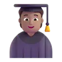 Student: medium skin tone 3D animated emoji