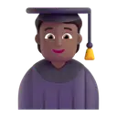 Student: medium-dark skin tone 3D animated emoji
