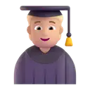 Student: medium-light skin tone 3D animated emoji