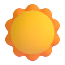 Sun 3D animated emoji