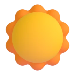 Sun animated emoji