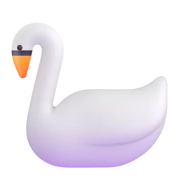 Swan animated emoji