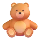 Teddy bear 3D animated emoji