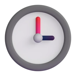 Three o’clock animated emoji