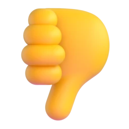 Thumbs down animated emoji