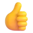 Thumbs up 3D animated emoji
