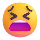 Tired face 3D animated emoji