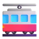 Tram car 3D animated emoji