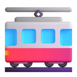 Tram car animated emoji