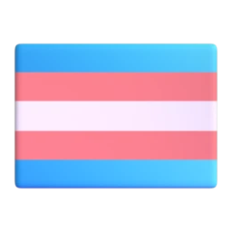 Transgender flag animated emoji