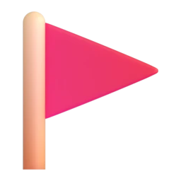 Triangular flag animated emoji