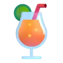 Tropical drink 3D animated emoji