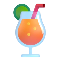 Tropical drink animated emoji