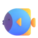 Tropical fish 3D animated emoji