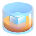 Tumbler glass 3D animated emoji