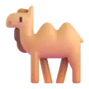 Two-hump camel 3D animated emoji