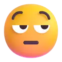 Unamused face 3D animated emoji