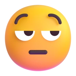 Unamused face animated emoji