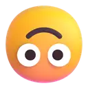 Upside-down face 3D animated emoji
