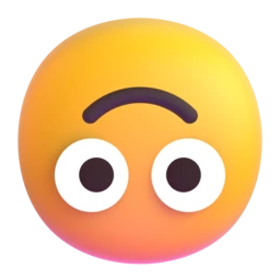 Upside-down face animated emoji