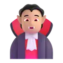 Vampire: medium-light skin tone 3D animated emoji