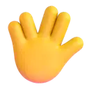 Vulcan salute 3D animated emoji