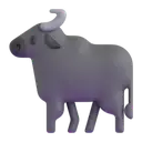 Water buffalo 3D animated emoji