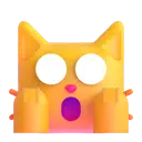 Weary cat 3D animated emoji