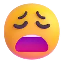 Weary face 3D animated emoji