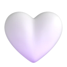 White heart animated emoji