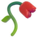 Wilted flower 3D animated emoji