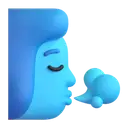 Wind face 3D animated emoji