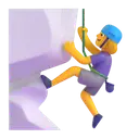 Woman climbing 3D animated emoji