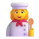 Woman cook 3D animated emoji