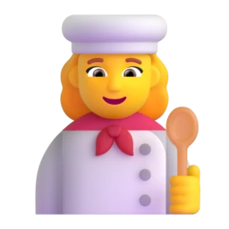 Woman cook animated emoji