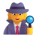 Woman detective 3D animated emoji